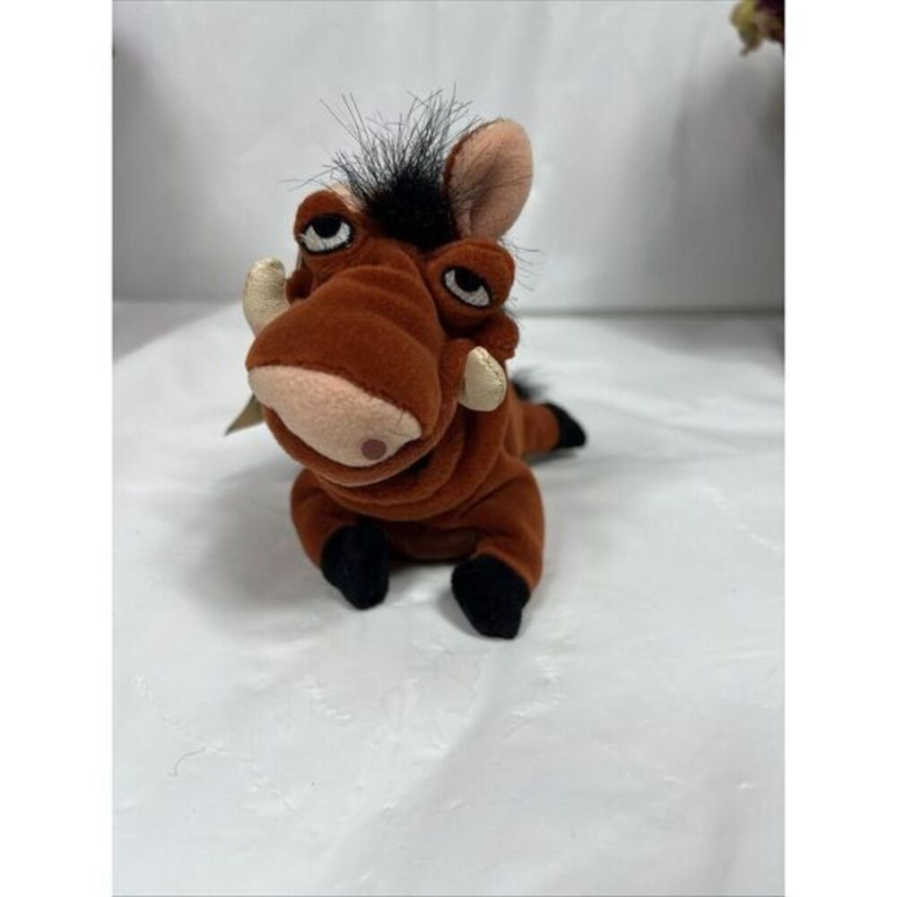Vintage Disney Lion King Pumba Talking Plush Toy Doll 8"